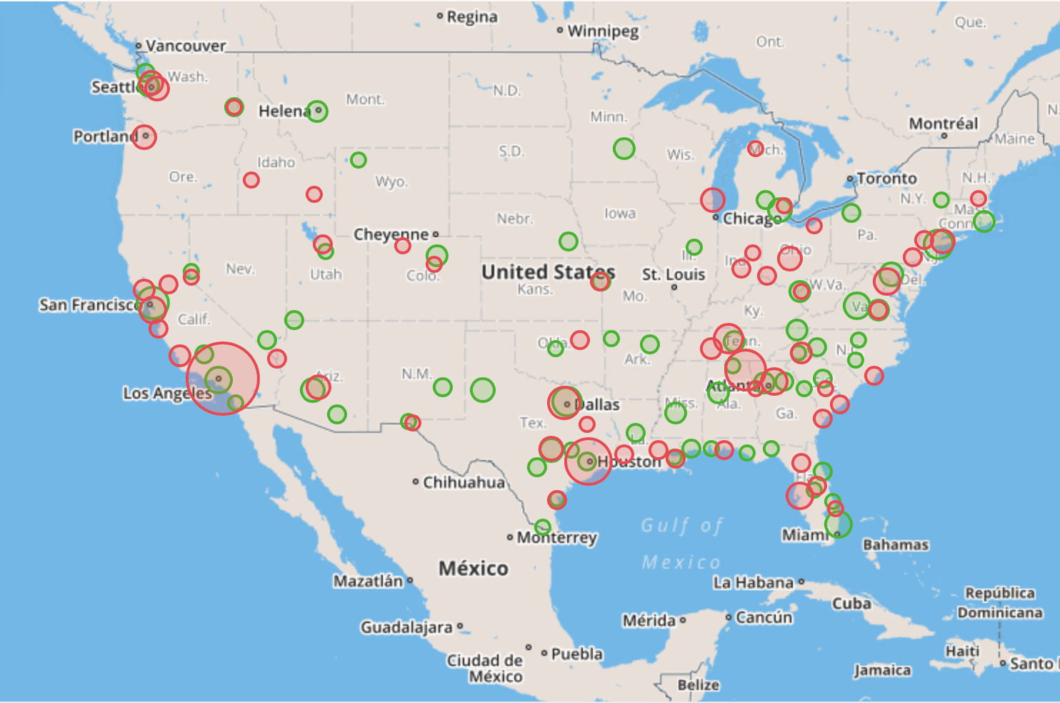Increased appointment cancellation rates vs decreased cancellation rates during the first week of March in the US