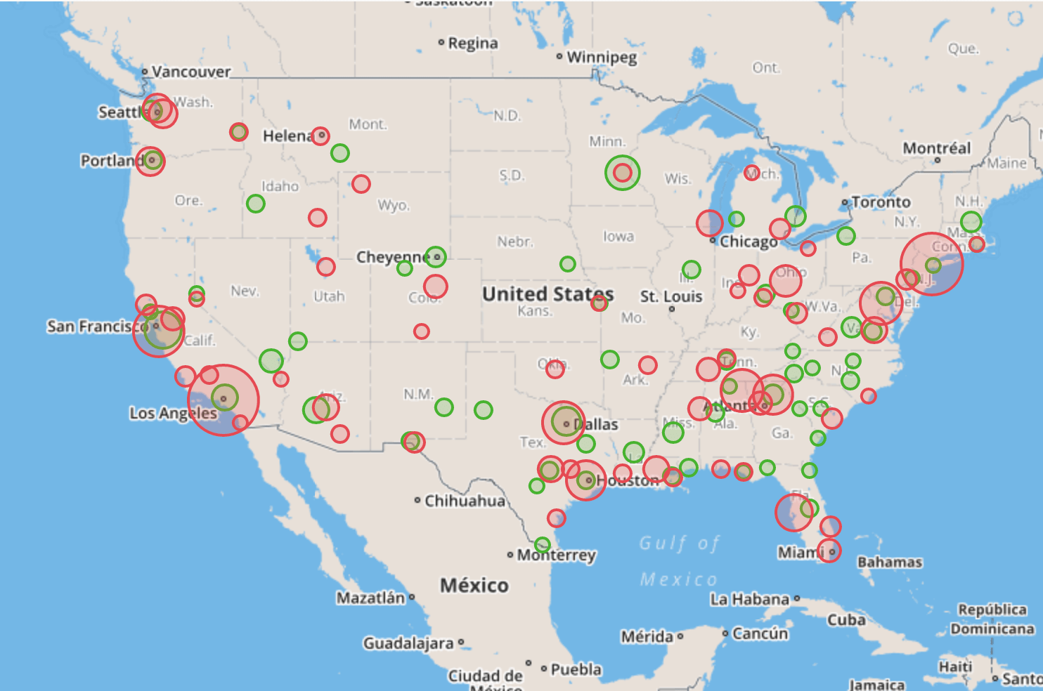 Increased appointment cancellation rates vs decreased cancellation rates during the second week of March in the US