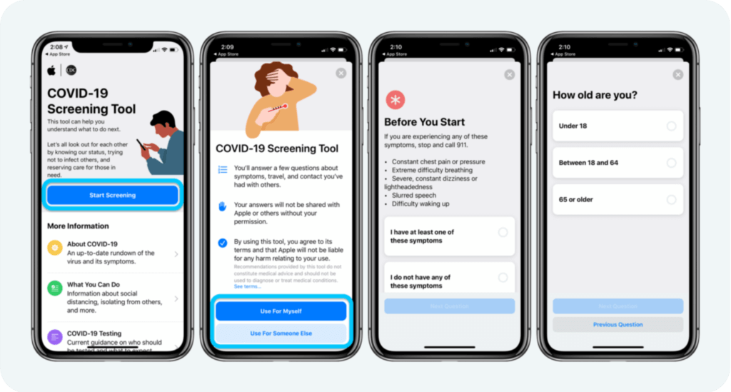 Apple COVID-19 News Screening Tool