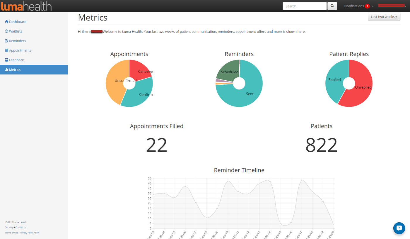 Product Feature: Smart Reminders - Part 1 - Luma Health