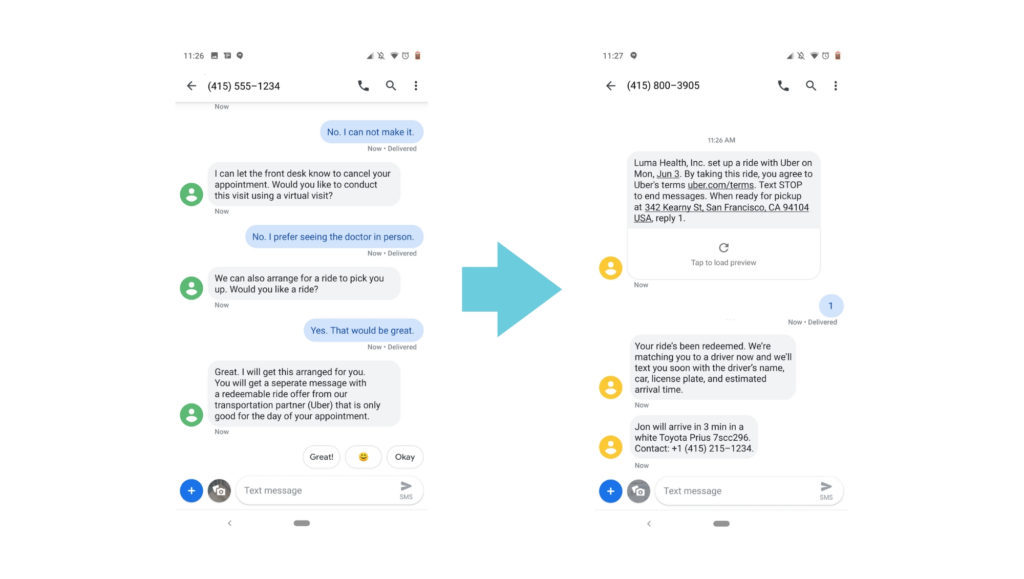 Luma Health-Uber Health partnership improving patient access to care